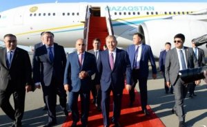 Nursultan Nazarbayev Azərbaycana gəlib - FOTOLAR