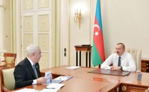 İlham Əliyev Cavid Qurbanovu qəbul edib