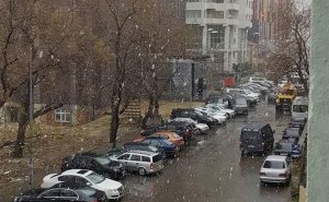 Bakıya qar yağır - FOTO