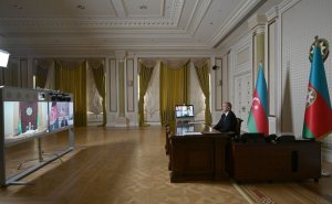 Prezidentlərin videokonfrans vasitəsilə görüşü keçirilib - FOTO