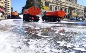 Bakının küçələri yenidən dezinfeksiya edildi