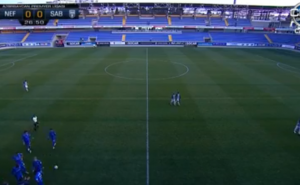 Azərbaycanda futbol matçı zamanı stadionun işıqları sönüb - FOTO