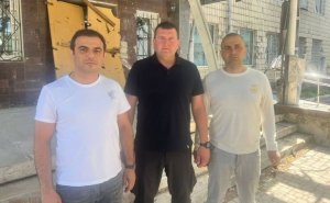 Ukraynada Azərbaycan diasporunun sədri Rusiyanın hücumunu dəf etmiş şəhərdə olub