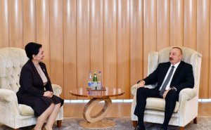 İlham Əliyev Özbəkistan Senatının sədrini qəbul etdi YENİLƏNİB - FOTO