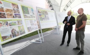 İlham Əliyevə Laçın şəhərinin Baş planı təqdim olundu