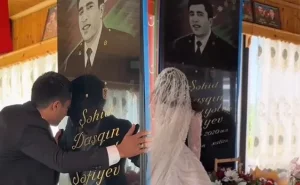 Şəhid ailələri qohum oldu - VİDEO