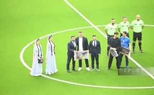 Azərbaycanın minifutbol yığmasında karyeralarını başa vuran 4 futbolçuya təşəkkür edildi