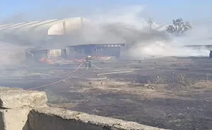 Bakıda tullantılar yığılmış sahədə yanğın BAŞLADI