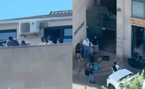 Bakıda ərəb turistlərin daha bir tərbiyəsizliyi - İnsanların başına butulka atırlar - VİDEO