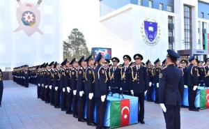 Polis Akademiyasında andiçmə mərasimi keçirildi - VİDEO
