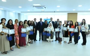 Xankəndi Şəhəri Günü çərçivəsində Türk dünyası qadın rəssamlarının sərgisi təşkil olundu - FOTO
