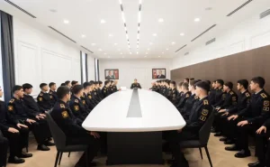 Vilayət Eyvazov xaricdə Polis Akademiyalarına ezam olunan kursantları qəbul etdi - FOTO