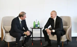 Prezident Aleksandr Oşpelt ilə görüşdü - FOTO