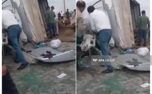 Bakı-Qazax yolunda yük maşını aşdı: 3 ölü, 2 yaralı - FOTO 