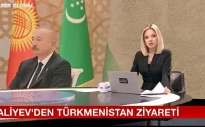 Türkiyə mediası Azərbaycan Prezidentinin Türkmənistan səfərindən yazdı -  FOTO