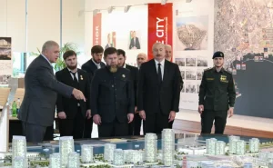 İlham Əliyev və Kadırov “Bakı Ağ Şəhər”də oldular -  FOTOLAR