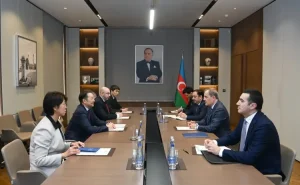 Ceyhun Bayramov AQEM-in Baş katibi ilə görüşdü - FOTO