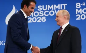 Putin Qətər əmiri ilə  GÖRÜŞDÜ
