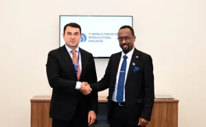 Adil Kərimli Sudanın mədəniyyət, informasiya və turizm naziri ilə görüşdü - FOTO
